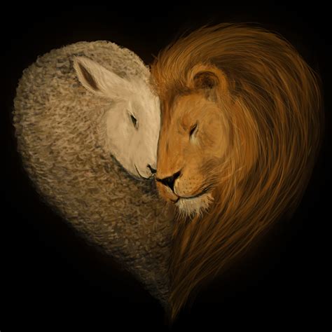 Lion and Lamb Wallpaper - WallpaperSafari