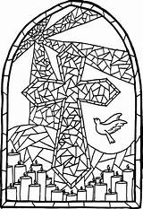 Stained Glass Cross coloring Page  Download Print Or Color Online For sketch template