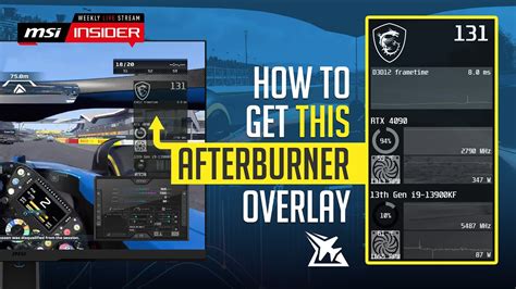 How to get this Afterburner overlay | MSI - YouTube