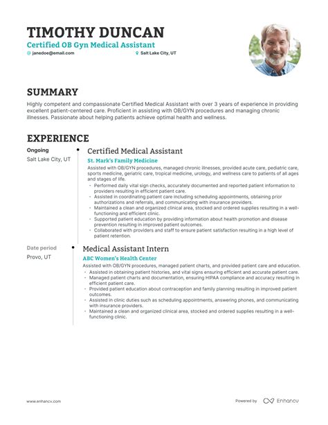 5 Ob Gyn Medical Assistant Resume Examples & Guide for 2023