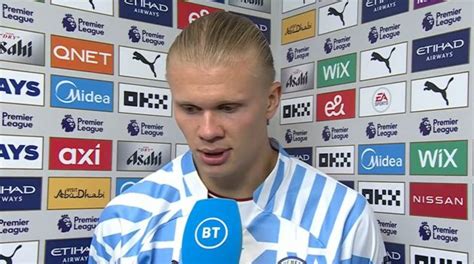 Video: Erling Haaland gives trademark short answers in interview ...