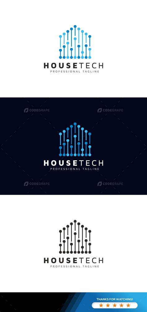 House Tech Digital Logo - Prints | CodeGrape