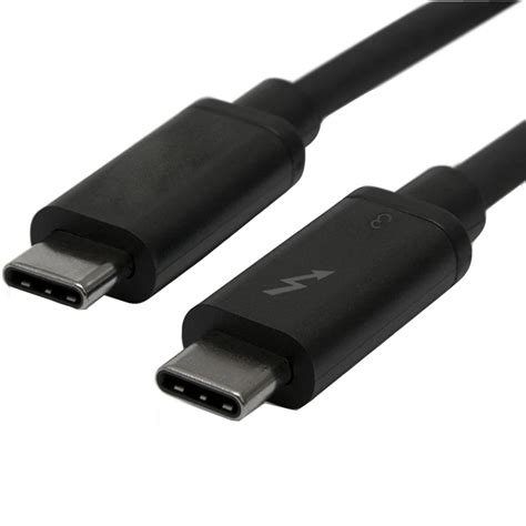 Thunderbolt 3 USB 3.1 USB C Male to male Thunderbolt 3 40Gbps Cable USB C to USB C Thunderbolt 3 ...