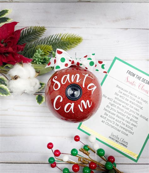 Santa Cam Ornament for Christmas Real Lens non functional | Etsy in ...