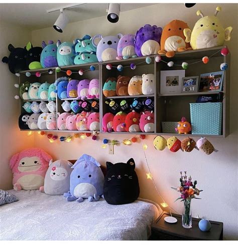 Squishmallow Shelf | Cute pillows, Cute room ideas, Cute room decor