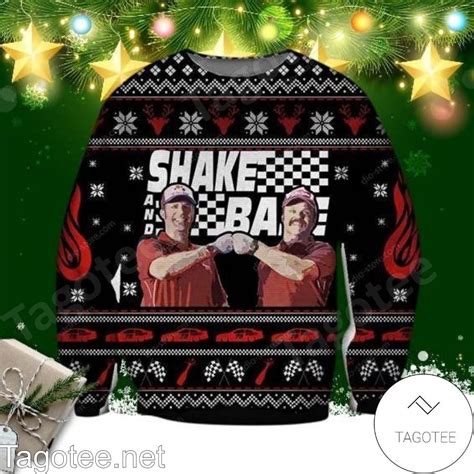 Ricky Bobby Cal Naughton Jr Shake And Bake Xmas Ugly Christmas Sweater ...