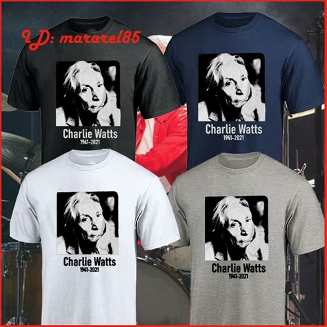 New Rip Charlie Watts T-shirt Drummer For The Rolling Stones T-shirt S ...