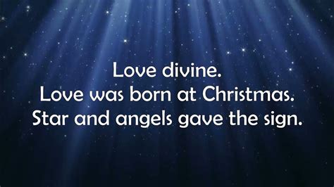 7 Love Came Down at Christmas lyrics - YouTube