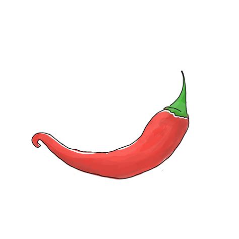 Red Chili Drawing | Free download on ClipArtMag