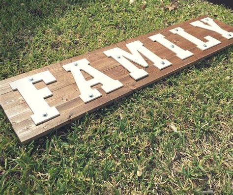 DIY:: Rustic Family Sign | Rustic family sign, Family signs, Rustic