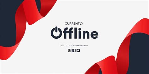 Free Vector | Modern currently offline banner template