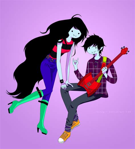 Marceline and Marshall Lee by Sanagii on DeviantArt