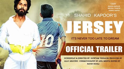 Jersey | Official Concept Trailer | Shahid Kapoor | Mrunal Thakur | Gowtam Tinnanuri | Pankaj ...