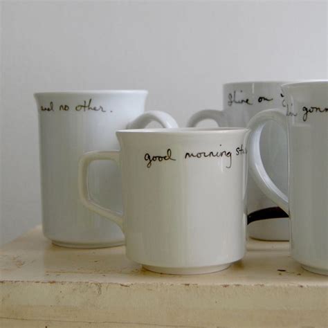 Custom wedding mug favor set SIX