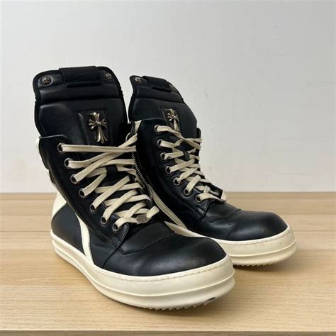 Rick Owens Chrome Hearts X Rick Owens Geobaskets | Grailed