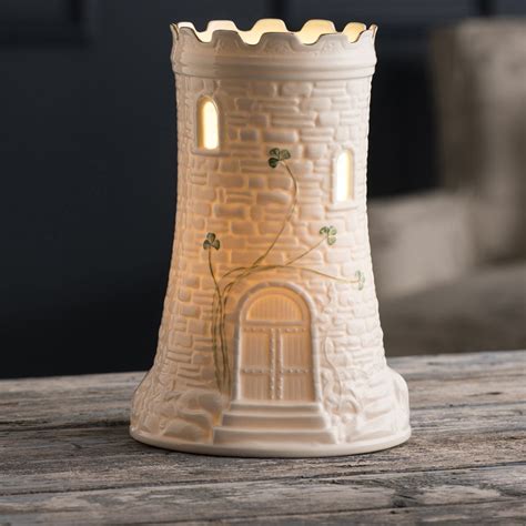 Belleek Classic Castle Luminaire (US Fitting) Belleek.com | Belleek, Castle, Belleek pottery