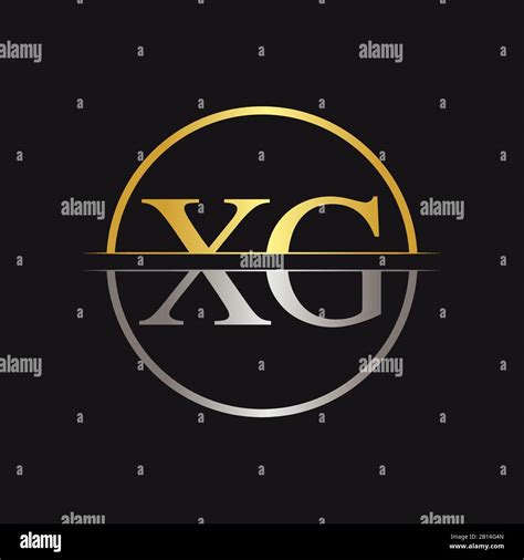 Creative Letter XG Logo Vector With Gold and Silver Colors. Abstract Linked Letter XG Logo ...