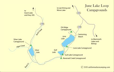 Map Of June Lake | Draw A Topographic Map