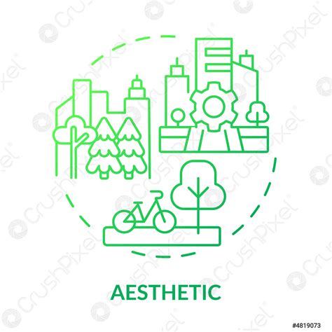 Aesthetic green gradient concept icon - stock vector 4819073 | Crushpixel