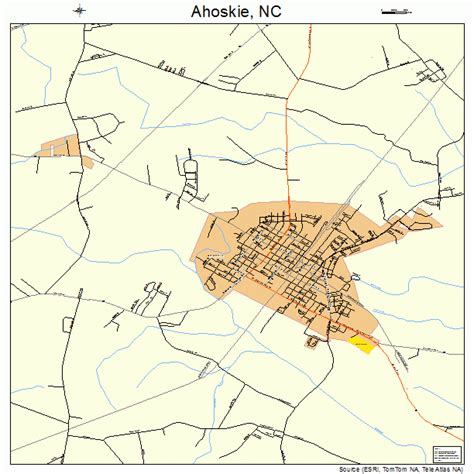 Ahoskie North Carolina Street Map 3700500