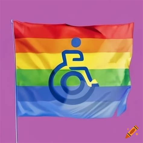 Disability pride flag on Craiyon