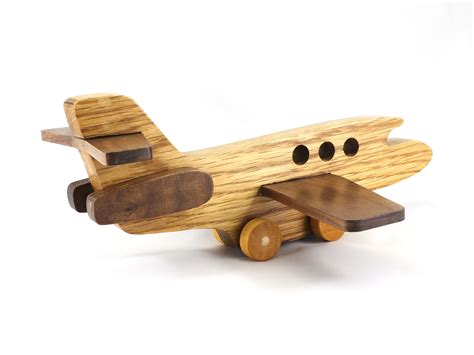 Toy Airplane/airliner Handmade and Finished - Etsy | Wooden toys ...