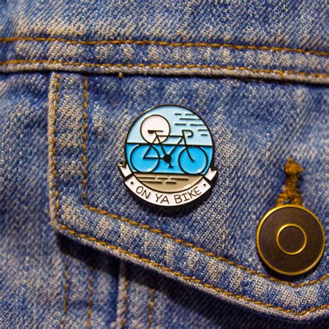 On Ya Bike pin badge | Bicycle | cycling | bike | mountain bike | hobby ...