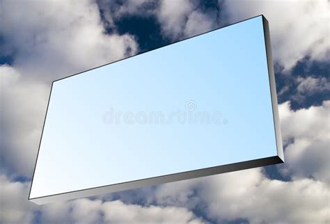 Banner in the sky stock illustration. Illustration of cloud - 4745002