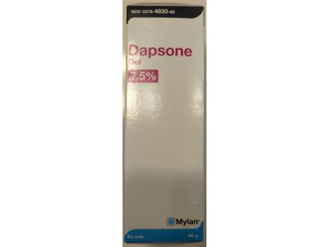 Dapsone Gel 7.5%, 60 g Mylan (RX) Ingredients and Reviews