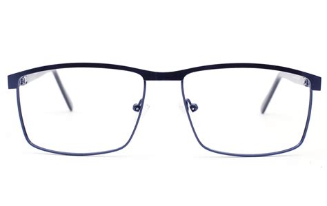 Mens Square Eyeglasses Frame(Blue)