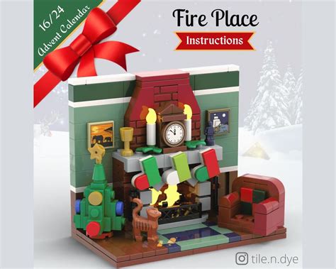 LEGO MOC Fire Place - LEGO CHRISTMAS MOC FREE INSTRUCTIONS by marinbrickdesign | Rebrickable ...