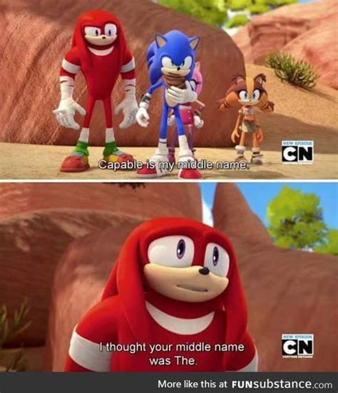 Knuckles. | Sonic funny, Funny memes, Sonic