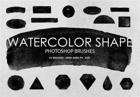 Free Watercolor Shape Photoshop Brushes - Free Photoshop Brushes at Brusheezy!