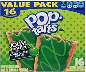 Amazon.com: POP TARTS -FROSTED GREEN APPLE JOLLY RANCHER 32 TOASTER PASTRIES ( Limited Edition ...