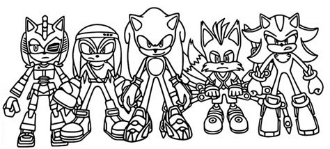 Coloring page Netflix august 2023 : Sonic Prime 1