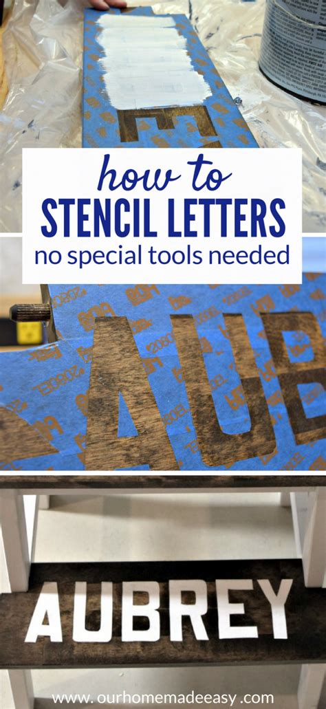 How to Stencil with Paint Perfectly! (No fancy tools needed!) – Our Home Made Easy