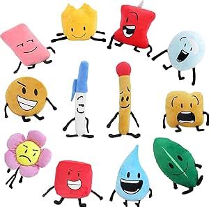 Battle for Dream Island Plushies Set, Bfdi Plush, 5.9'' - 9.8'' Bfdi ...