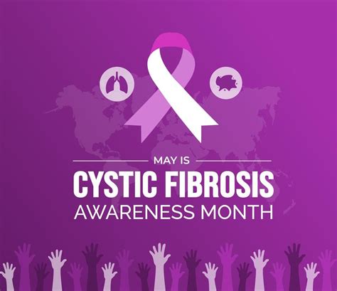 Cystic Fibrosis Awareness Month background or banner design template ...