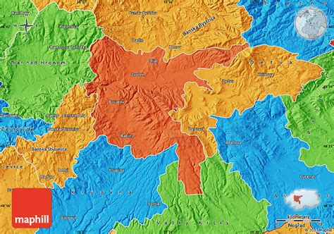 Political Map of Zvolen