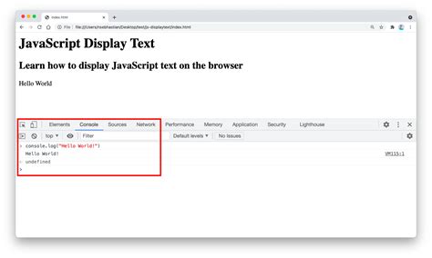 How to display text in the browser using JavaScript | sebhastian