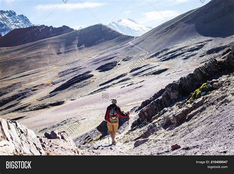 Hiking Scene Vinicunca Image & Photo (Free Trial) | Bigstock