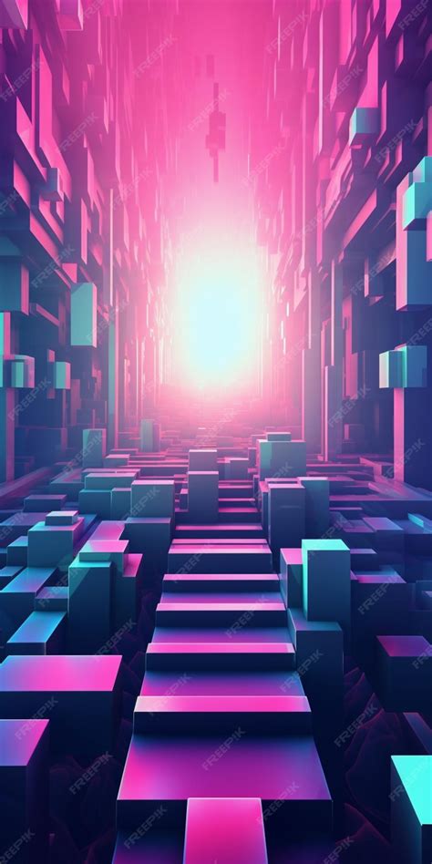 Premium AI Image | A close up of a maze with a bright light in the background generative ai