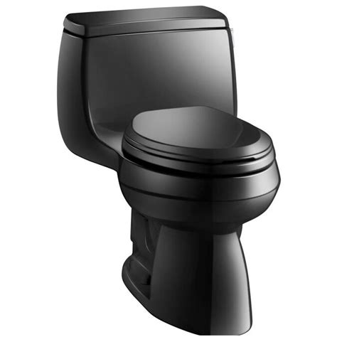 KOHLER Gabrielle Black Black WaterSense Elongated Chair Height Vitreous ...