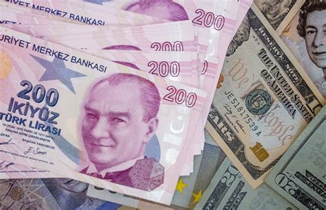 200 Turkish Lira Banknotes for Financial and Economic Indicators ...