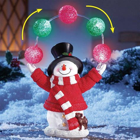 Yard Christmas Lighted Snowman Decoration Outdoor Xmas Lighting