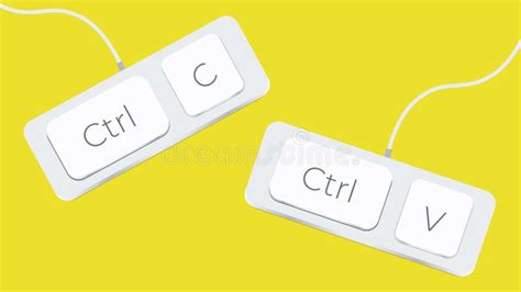 Ctrl C and Ctrl V Keyboard Button, Copy Paste Shortcuts Icon, Sign ...