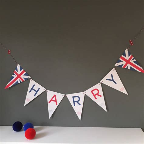 Personalised Union Jack Bunting By Daisyley Designs | notonthehighstreet.com