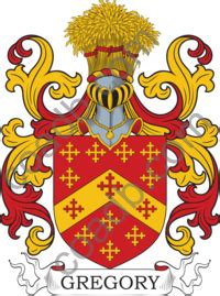 Gregory Family Crest, Coat of Arms and Name History