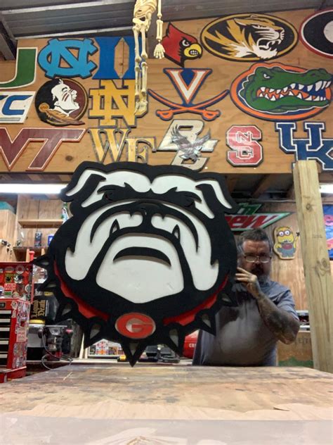 Georgia Bulldog UGA Face Stencil - XL GAOOS-103 | U-Stencil - A Stencil ...