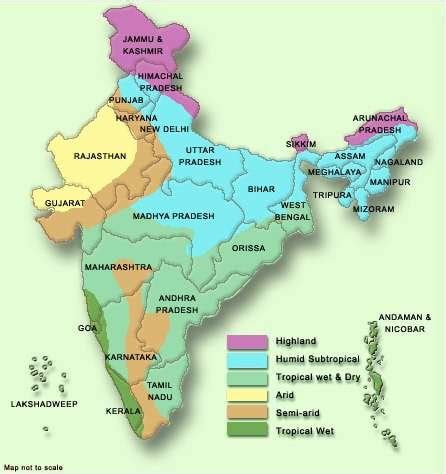 Map of agro-ecological regions in India. Sub-Agroclimate Zone With... | Download Scientific Diagram